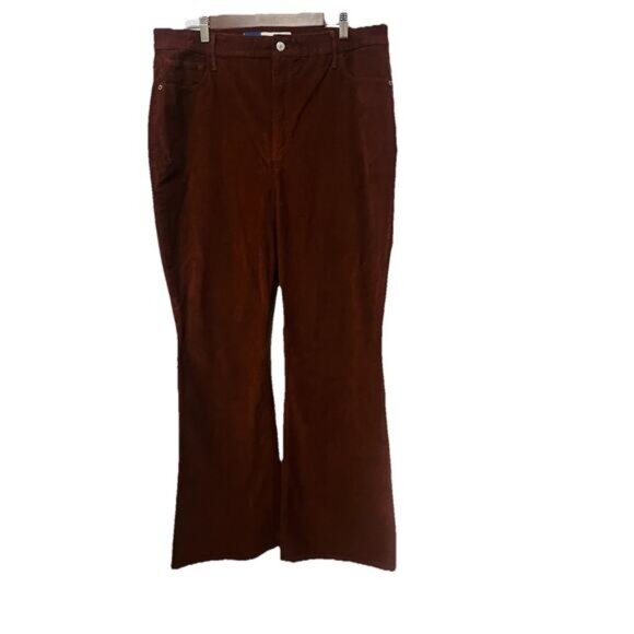 Old Navy Denim - Old Navy Women's Higher High Rise Flare Brown Corduroy Pants Size 18 Y2K Retro